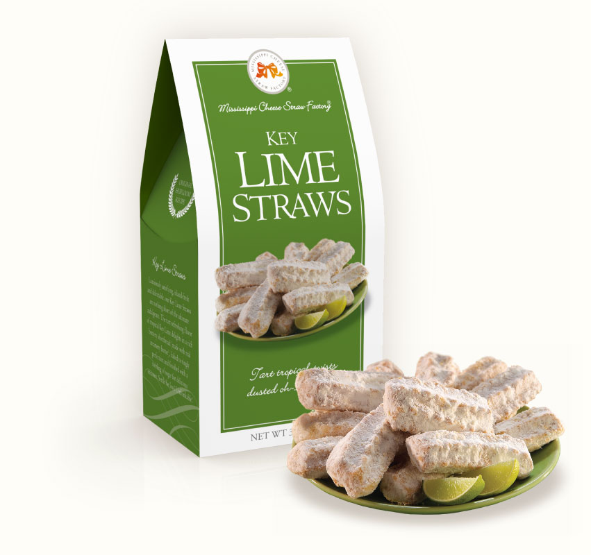 Key Lime Straws 3.5 oz. Carton