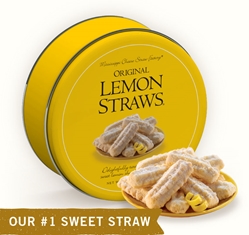Original Lemon Straws 16 oz Gift Tin