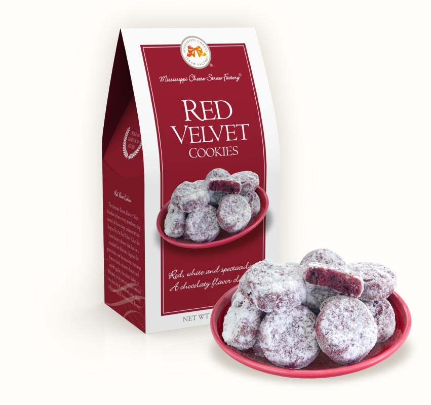 Red Velvet Cookies 3.5 oz. Carton